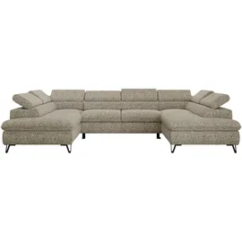 MKS WOHNLANDSCHAFT PABLO U Strukture Beige