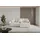 altdecor Ecksofa Cord 2-Sitzer Creme