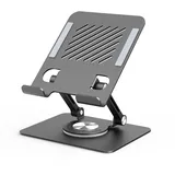 JOIOT Tablet Ständer Verstellbarer Tablet Halterung Tisch mit 360°Drehbarer Basis Aluminium Tabletständer Faltbarer Ipad Halterung Ipad Ständer Kompatibel mit Ipad Tablet iPhone bis 13 Zoll Schwarz