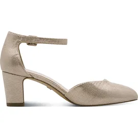 TAMARIS Damen Pumps mit Blockabsatz, metallic, 37 EU