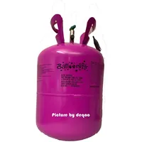 deqoo Ballongas Helium Flasche 28 bis 50 Ballons 0,42m3 (4,2 Liter)