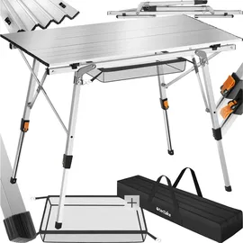 Tectake Campingtisch Tina Silber