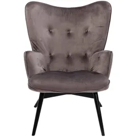 Kare Ohrensessel Vicky Polyester 75 x 100 x 80 cm Grau