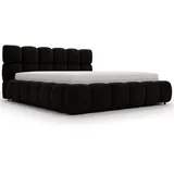 GRAINGOLD Polsterbett, Schwarz, Textil, 140x200 cm, Schlafzimmer, Betten, Polsterbetten