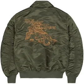Alpha Industries Flying Tigers Cwu Bomberjacke Dark Olive L