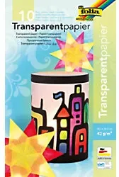 Folia Durchschlagpapier Farbig sortiert 42 g/m2 10 Blatt
