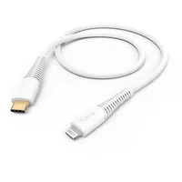 Hama Ladekabel USB-C/Lightning 1.5m Weiß