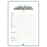 RNK RNKVERLAG 2801 - Ahnentafel "Meine Vorfahren" für 7 Generationen, DIN A2 gefalzt auf DIN A4, Feinstpapier 120g/m2 cremefarbend, 1 Stück