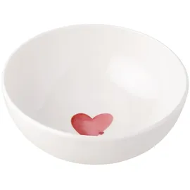 Villeroy & Boch Müslischale Weiß-Rot 16,9 cm