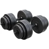 GYRONETICS Kurzhantelset 30kg Kurzhanteln, Hantelset. Kurzhantel Set. Griff gerändelt, SCHWARZ|SCHWARZ|SCHWARZ 30kg