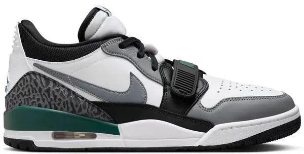 NIKE Herren Basketballschuhe AIR JORDAN LEGACY 312, WHITE/OXIDIZED GREEN-BLACK-COOL GRE, 41