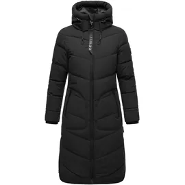 Marikoo Winterjacke "Benikoo", Damen, Gr. XL, schwarz, Obermaterial: 92% Nylon, 8% Elasthan; Futter: 100% Polyester; Wattierung: 100% Polyester; Ärmelfutter: 100% Polyester, Jacken, langer Winter Mantel gesteppt, Topseller