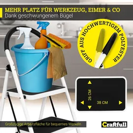 Craftfull CF-130A Klappleiter 3 Stufen