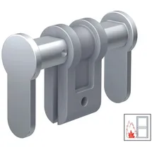 BASI Schließzylinder Universal-Blindzylinder, (Packung, 1-St), für Türstärken 50 - 84 mm geeignet, matt vernickelt, T90 FH-Türen 50 - 84 mm