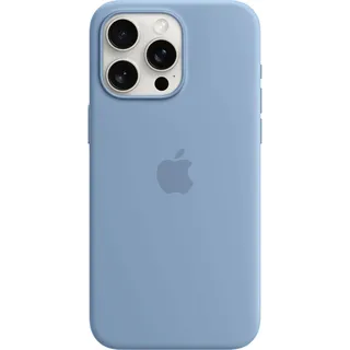 Apple Silikon Case mit MagSafe iPhone 15 Pro Max), Smartphone Hülle, Blau