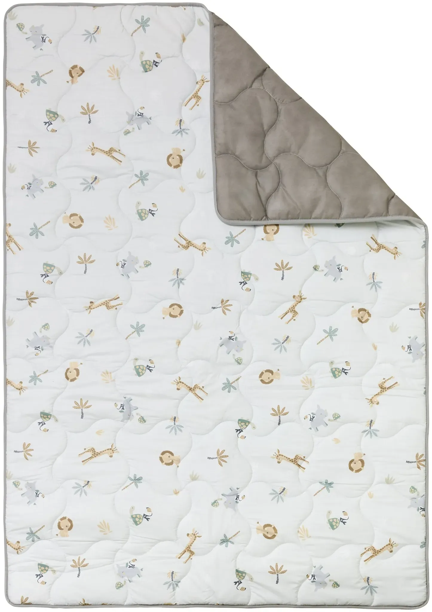 BORNINO HOME Krabbeldecke Jumbo mit wasserfester Unterseite 140x200 cm, mehrfarbig