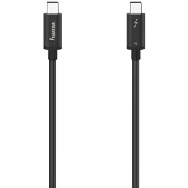 Hama Thunderbolt Anschlusskabel USB-C 0,8 m 40 Gbit/s Schwarz