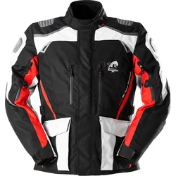 Furygan Apalaches, Textiljacke wasserdicht - Schwarz/Hellgrau/Rot - M