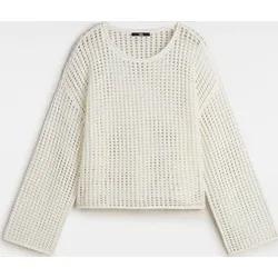 Vans Mila Open Knit Crop Crew marshmallow (100) XS