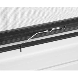 hecht International Fliegengitter mit Aluminiumrahmen 130 x 150 cm Anthrazit
