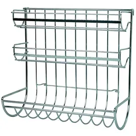 Gravidus Küchenleiste mit Rollenhalter Küchenrollenhalter Frischhaltefolie Alufolie