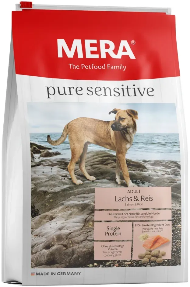 mera pure sensitive Lachs/Reis Hundetrockenfutter 4 Kilogramm