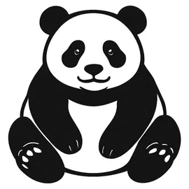 eXODA Weinglas Panda niedlich stilvolles Trinkglas für Weinliebhaber 350 ml