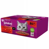 Whiskas Adult Klassische Gerichte 85g x 85 g Classic Meals - Nassfutter für ausgewachsene Katzen, in Sauce (Schnitte mit: Rind, Huhn, Lamm, Geflügel)