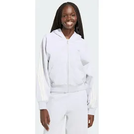 adidas KIT 3-Stripes Full Zip Damen Kapuzensweater, grau - M