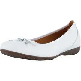 Gabor Ballerina weiß Leder Schleife 04.164.21 für Damen, weiß, Größe 36 EU 3,5 UK