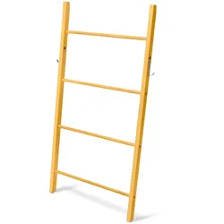 Tchibo - Holzleiter mit Haken - silber