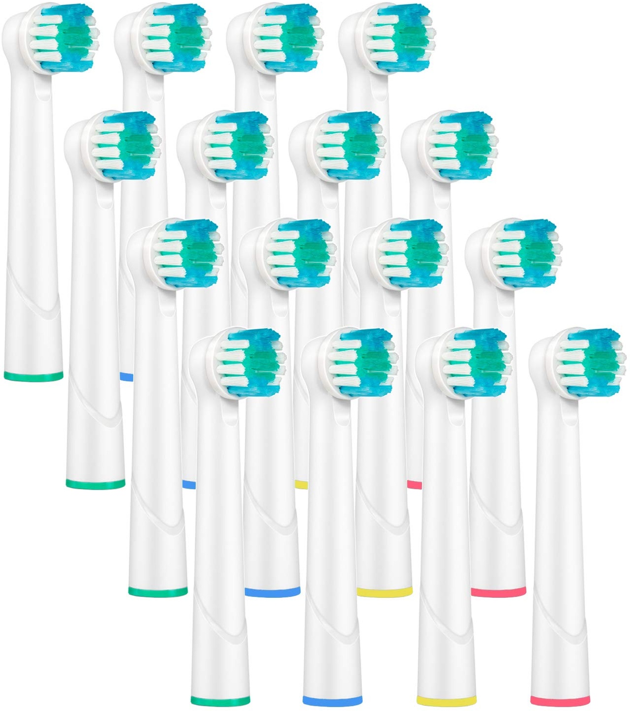 16 x Kompatiblen Aufsteckbürsten, Ersatzbürsten,(4 x 4PK) Ersatz Zahnbürsten für Braun Oral B EB17-4, , kompatibel mit Oral-B Vitality Precision Clean, weiß Clean, Sensitive Clean, Oral-B Professional Care 5000, 6000, 7000, 8000, Oral-B Triumph Professional Care 9000 Serie, Oral-B Advanced Power 400, 900, Oral-B Dual Clean TOP WARE TOP Qualität