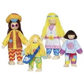 GoKi Biegepuppen Familie 4-teilig Bunt 51442