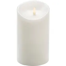 Konstsmide LED Echtwachskerze 18 cm weiß