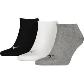 Puma Sneakersocken 3er Pack Schwarz/Grau 47-49