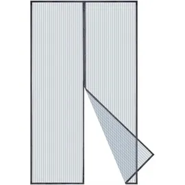 luxuskollektion Fliegengitter Magnet Insektenschutz Tür 140 x 240 cm Grau