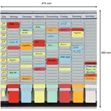 Franken T-Kartentafel 47,4 x 49 cm grau