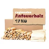 Heumüller Holzwolle Anzündholz 17 kg I Anfeuerholz aus gespaltenem & entrindetem Kiefernholz I Hoher Harzgehalt für schnelles & effizientes Anzünden I Ideal für Kamin, Grill & Lagerfeuer