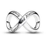 Pandora Silber, Charm Für immer & Ewig Unendlichkeits-Charm aus Sterling Kompatibel Moments Armbändern, 793243C00