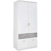Rauch Bremen 91 x 199 x 58 cm weiß/beton