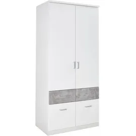 Rauch Bremen 91 x 199 x 58 cm weiß/beton