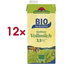 Schwarzwaldmilch LAC 12er-Pack Bio haltbare Milch »lactosefreie Bio H-Milch 3,5% Fett«
