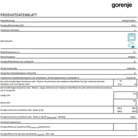 Gorenje GECS6C70WPA