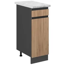 Vicco Schubladenschrank R-Line 30 x 81,6 x 60 cm Goldfarben