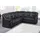 sit&more Ecksofa SIT & MORE "Bansin L-Form", schwarz, B:265cm H:94cm T:215cm, Luxus-Microfaser ALTARA NUBUCK (100% Polyester);SOFTLUX-Kunstleder;NaturLEDER (echtes Rindsleder)/Korpus SOFTLUX-Kunstleder, Sofas, Ecksofa, wahlweise mit Bettfunktion