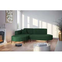 Fun Möbel Ecksofa Designersofa VALENCIA XS in Stoff Noel