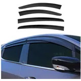 Omac 4X Windabweiser Regenabweiser kompatibel mit Ford Focus 2018-2025 Schrägheck Limo Dunkel