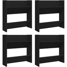 vidaXL Schuhschrank 60 x 18 x 60 cm schwarz
