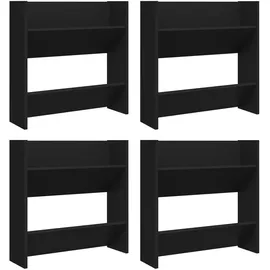 vidaXL Schuhschrank 60 x 18 x 60 cm schwarz