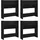 vidaXL Schuhschrank 60 x 18 x 60 cm schwarz